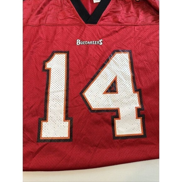 Adidas Tampa Bay Buccaneers Bucs #14 BRAD JOHNSON Red Jersey (Adult M) - Picture 4 of 8